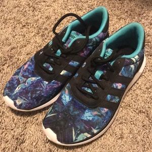 Adidas blue and purple sneakers